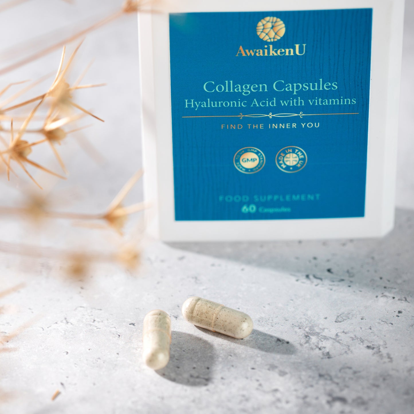 Collagen Capsules Hyaluronic Acid With Vitamins
