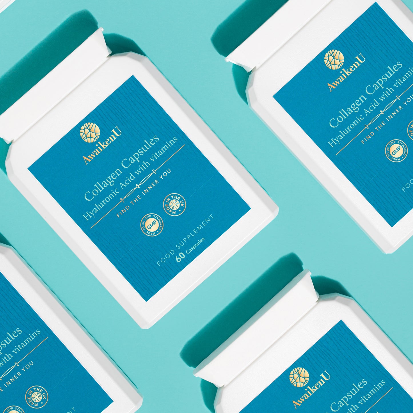 Collagen Capsules Hyaluronic Acid With Vitamins
