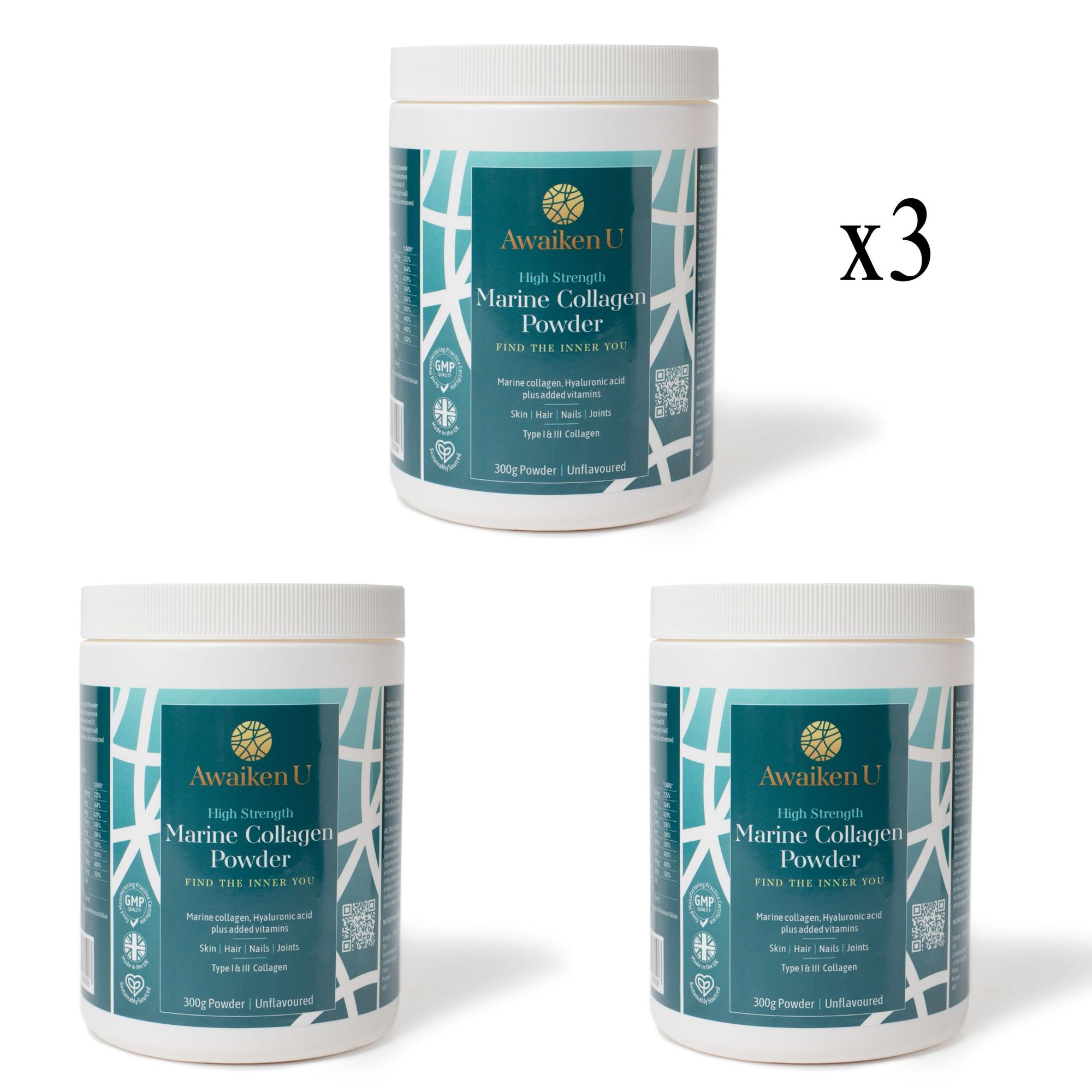 Marine Collagen Powder pack of 3 - Best value - 1 - AwaikenU