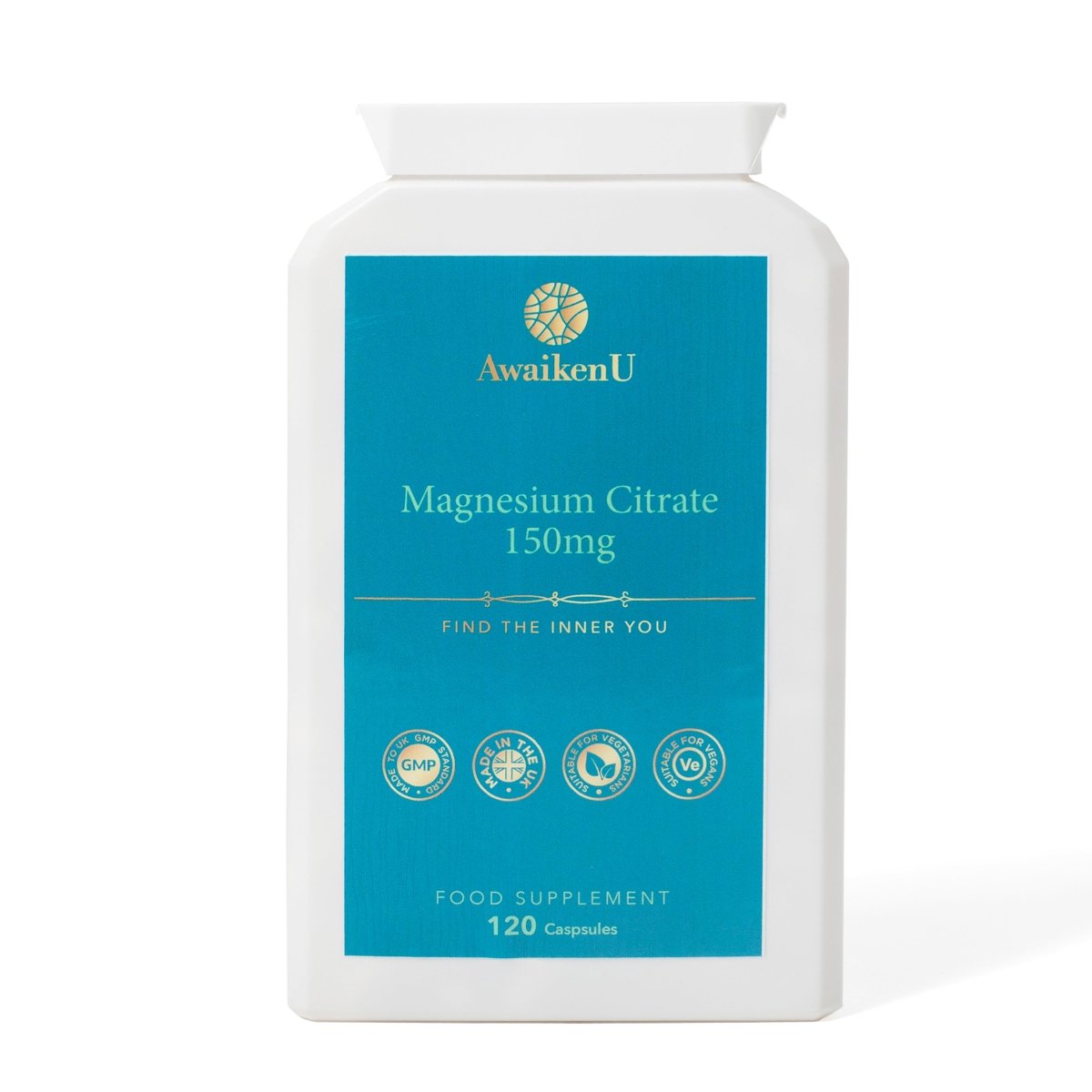 Magnesium Citrate 500mg 120 capsules - 1 - AwaikenU