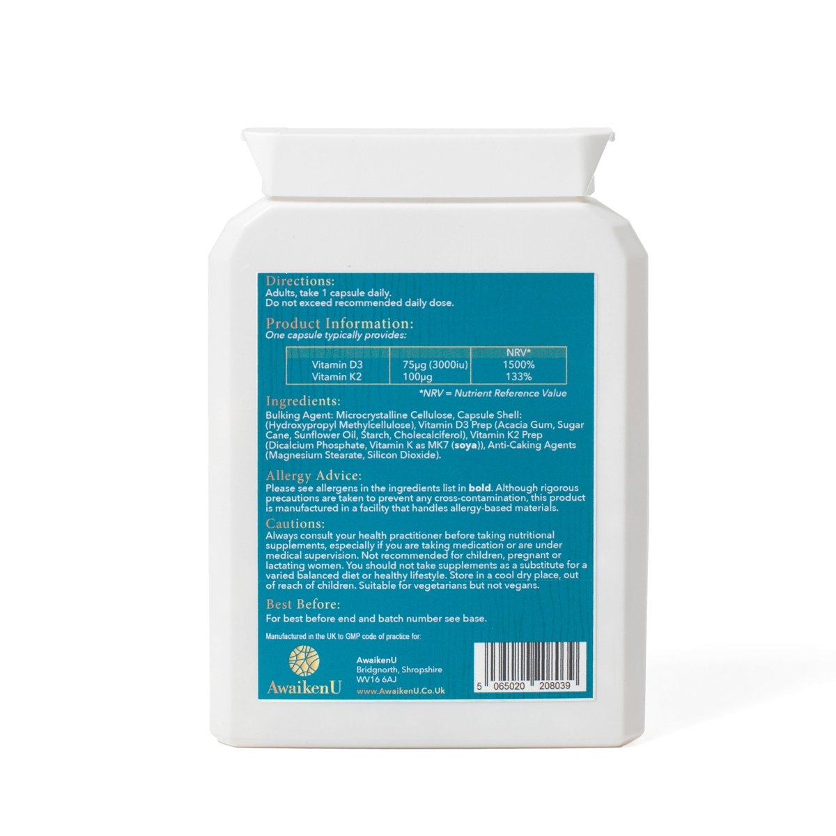 Vitamin D3 & K2 - 2 - AwaikenU