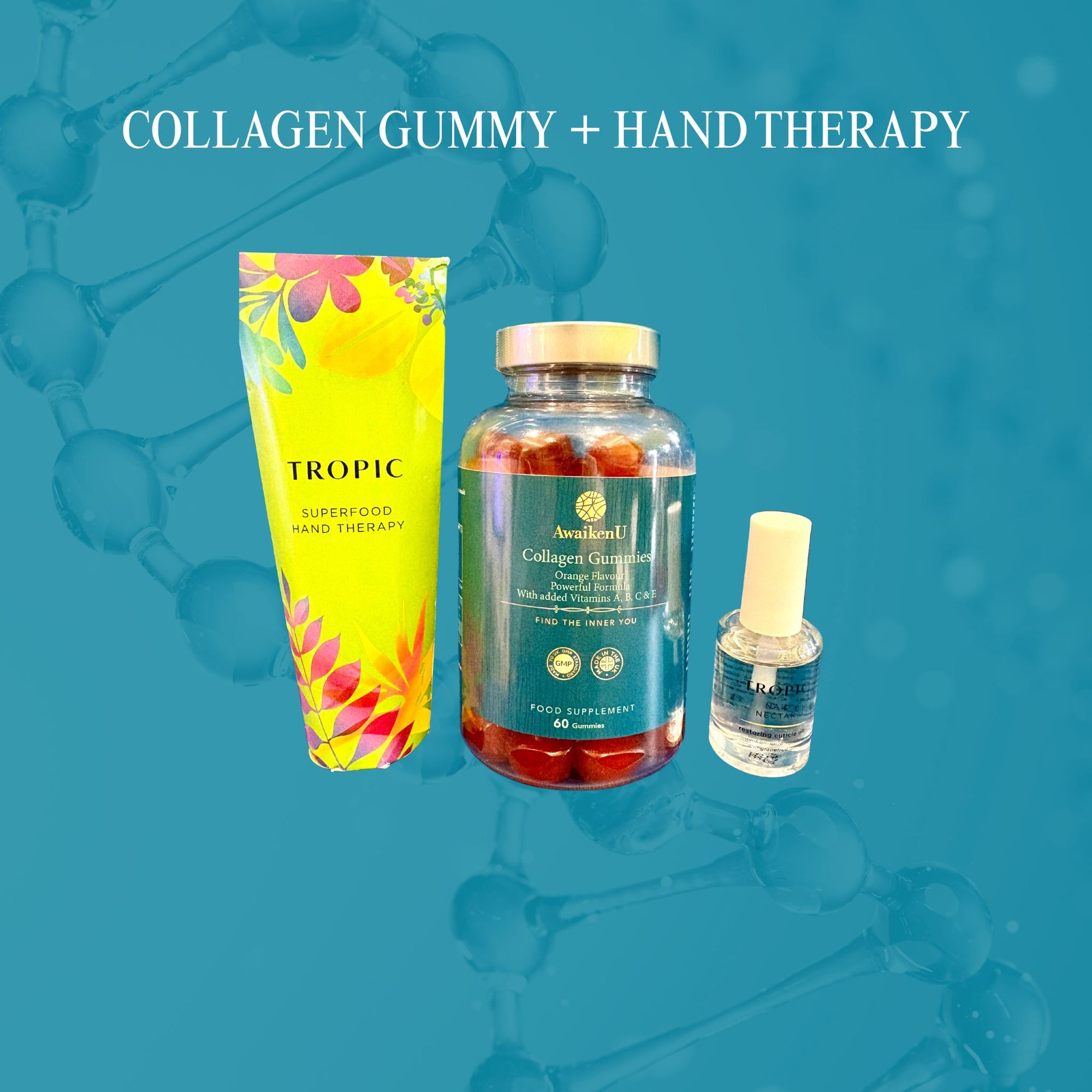 Collagen Gummies & Nail Care Bundle | Hands & Glow | AwaikenU × Tropic - 1 - AwaikenU