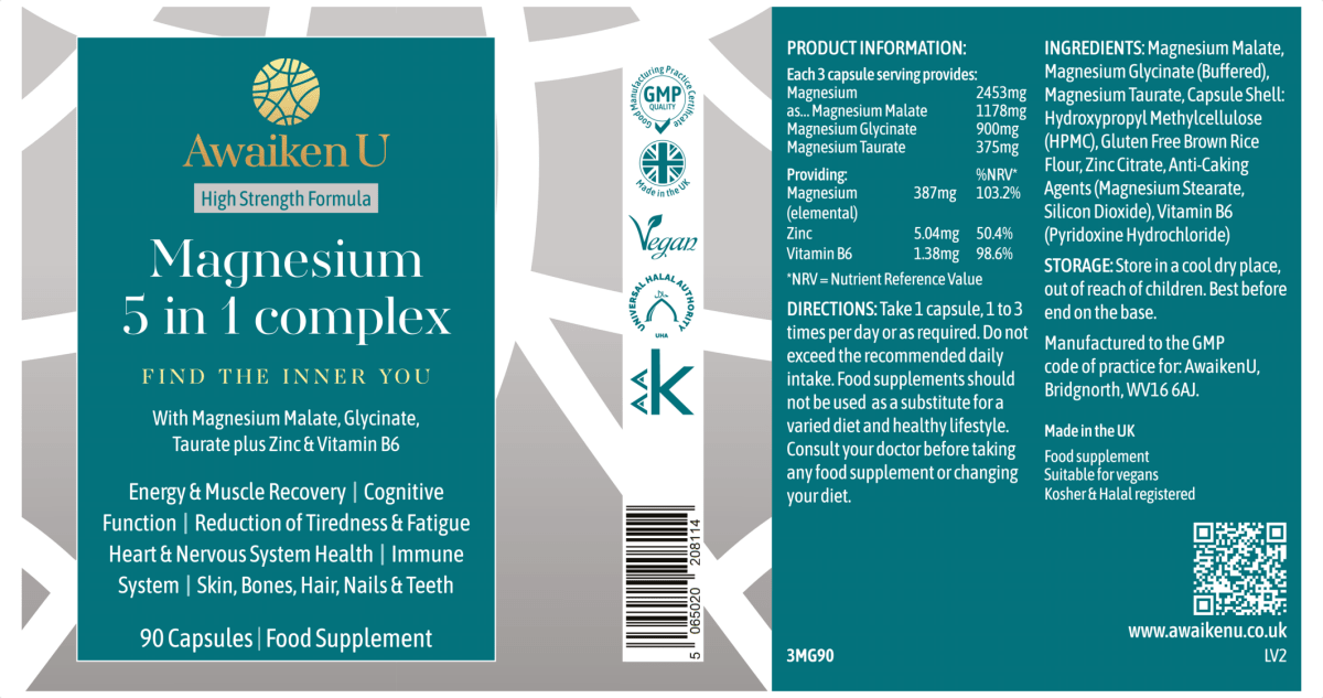 Magnesium 5 in 1 Complex - 7 - AwaikenU