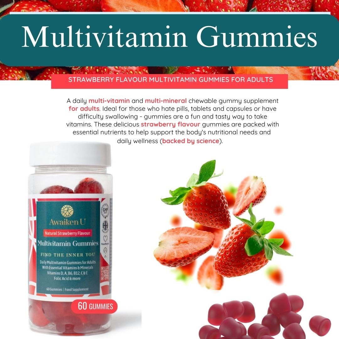 Multi - Vitamin Strawberry Gummies - 2 - AwaikenU