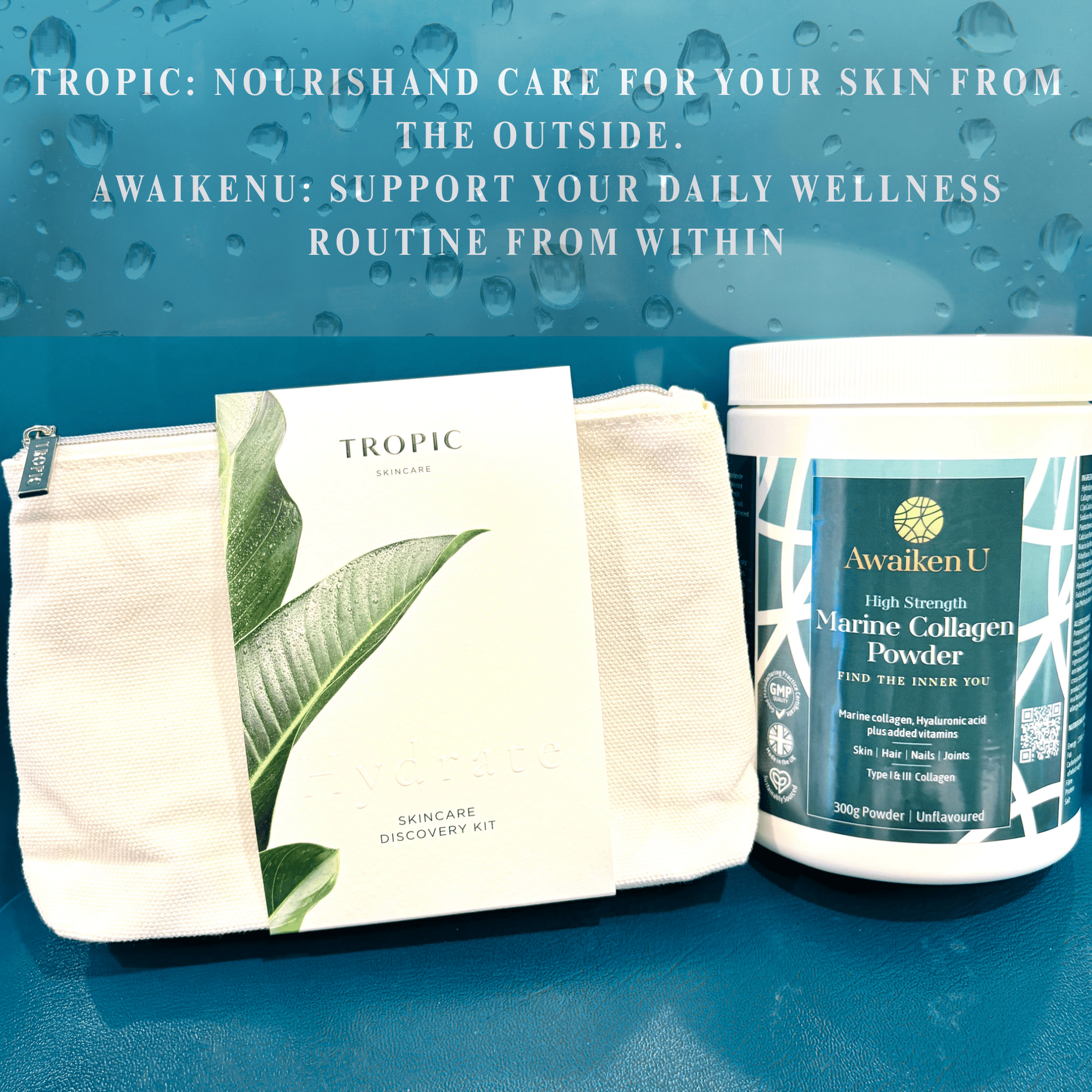 Hydrate & Glow Bundle | Marine Collagen & Hydrating Skincare | AwaikenU × Tropic - 3 - AwaikenU