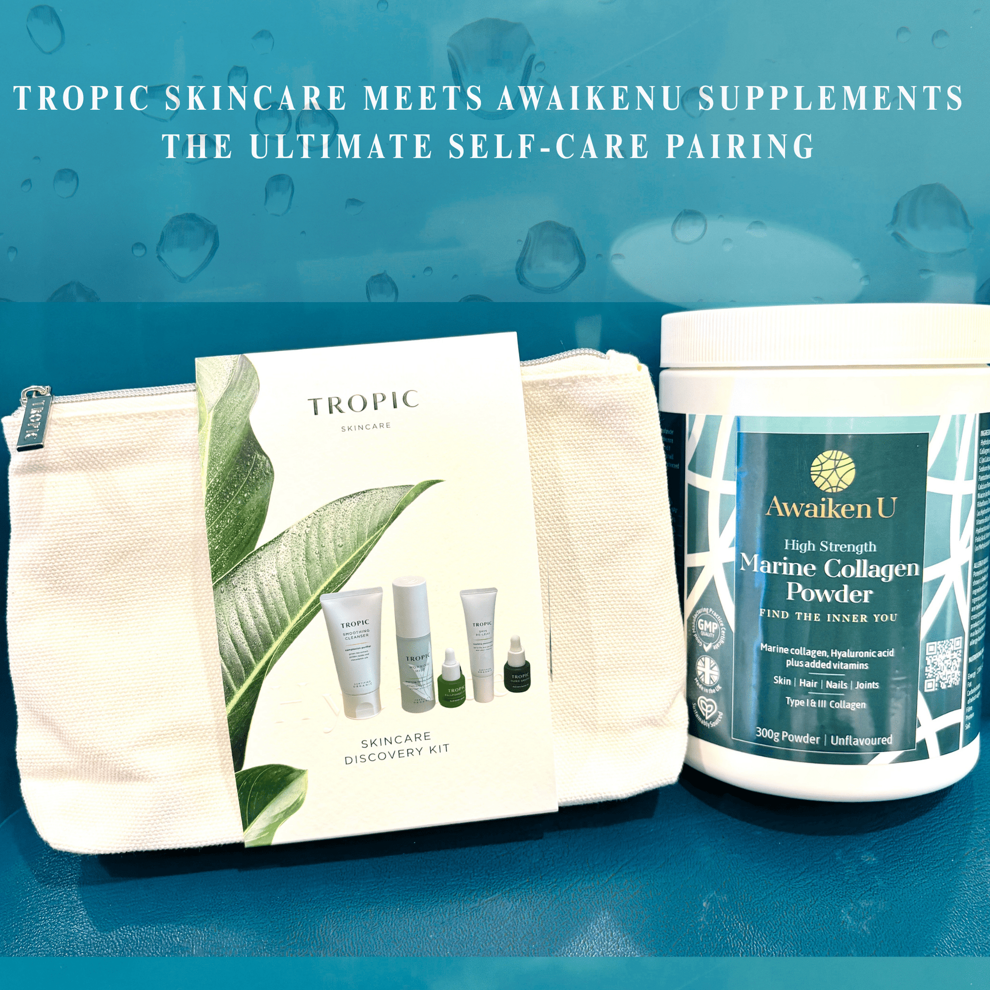 Hydrate & Glow Bundle | Marine Collagen & Hydrating Skincare | AwaikenU × Tropic - 2 - AwaikenU