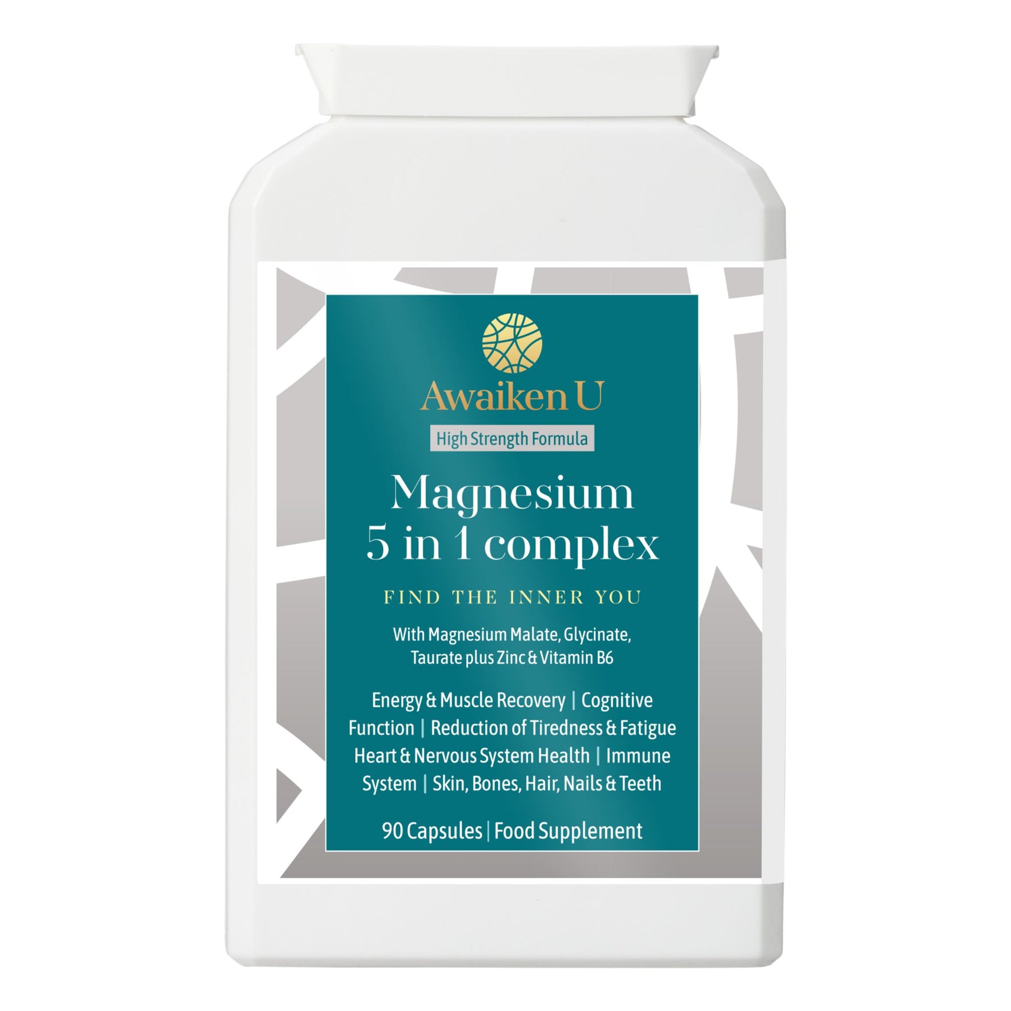 Magnesium 5 - in - 1 Complex with Zinc and Vitamin B6 - 1 - AwaikenU