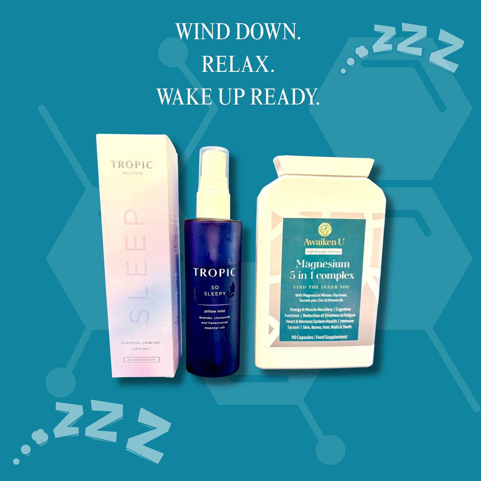 Unwind & Restore Bundle | Magnesium 5-in-1 + Sleep Pillow Mist - 2 - AwaikenU